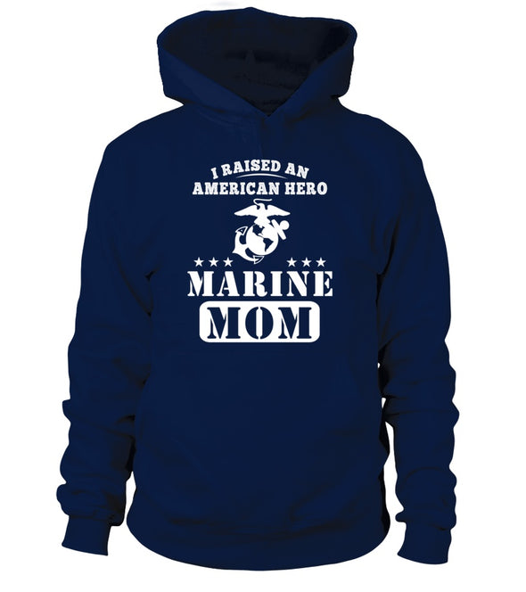 Marine Mom Raised American Hero T-shirts - MotherProud