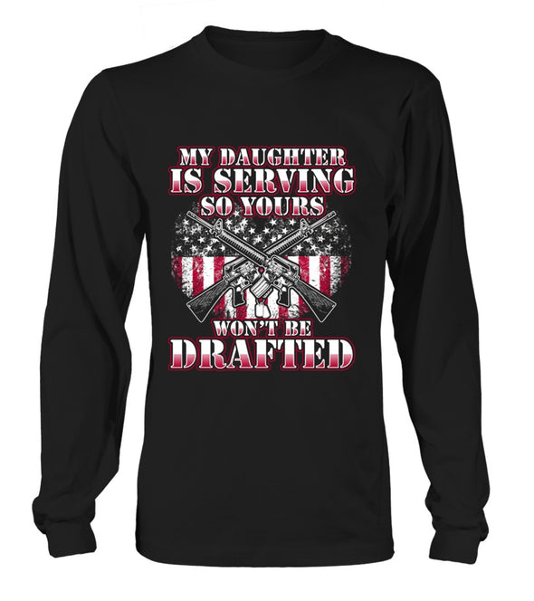 Military Mom Drafted Daughter T-shirts - MotherProud