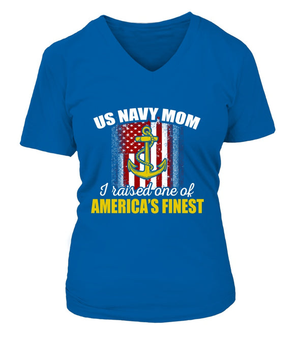 Navy Mom America Finest T-shirts - MotherProud
