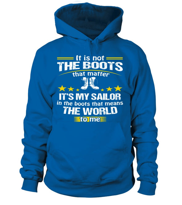 Navy Mom Boots No Matter T-shirts - MotherProud