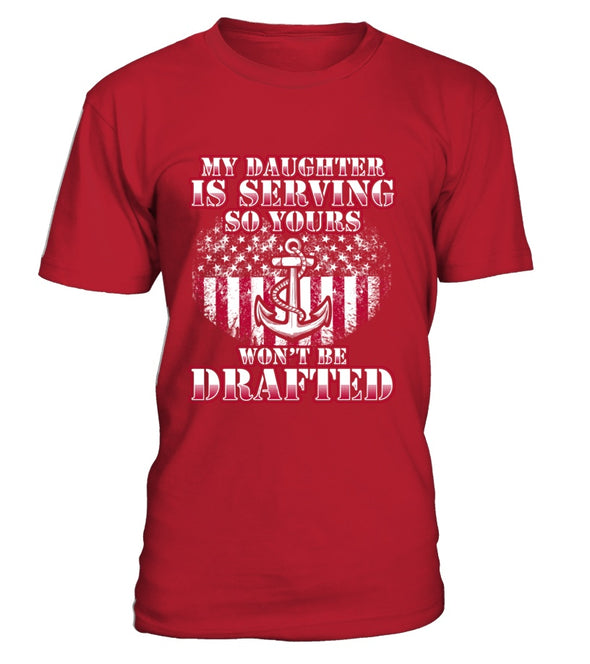 Navy Mom Drafted Daughter T-shirts - MotherProud