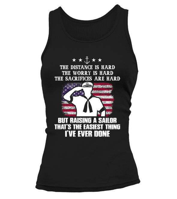 Navy Mom Easy Raising Sailor Front T-shirts - MotherProud