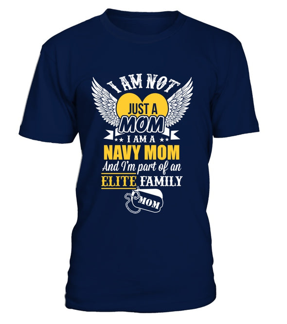 Navy Mom Elite Family T-shirts - MotherProud