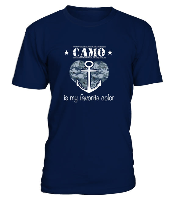 Navy Mom Favorite Color T-shirts - MotherProud