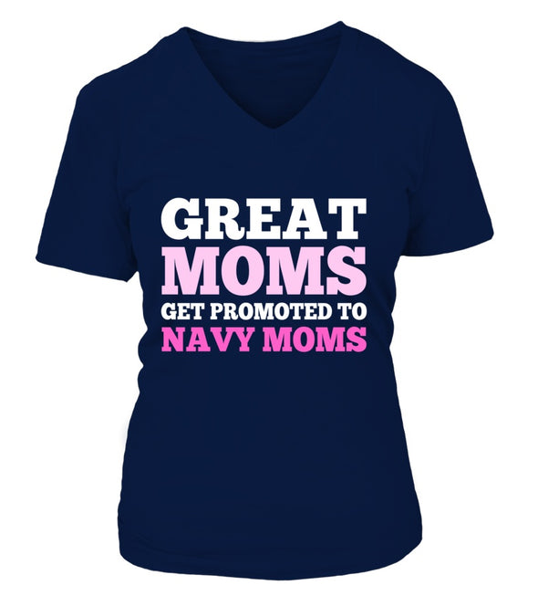 Navy Mom Get Promoted T-shirts - MotherProud