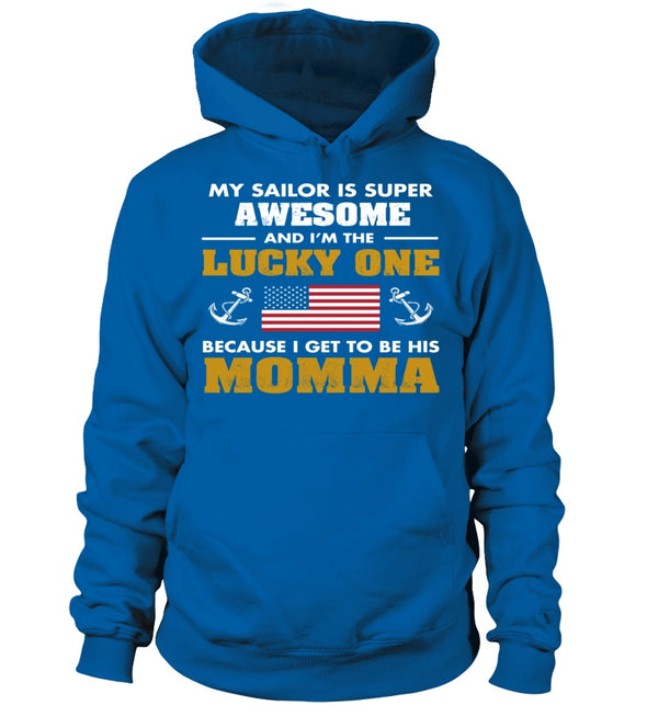 Navy Mom Lucky One T-shirts - MotherProud