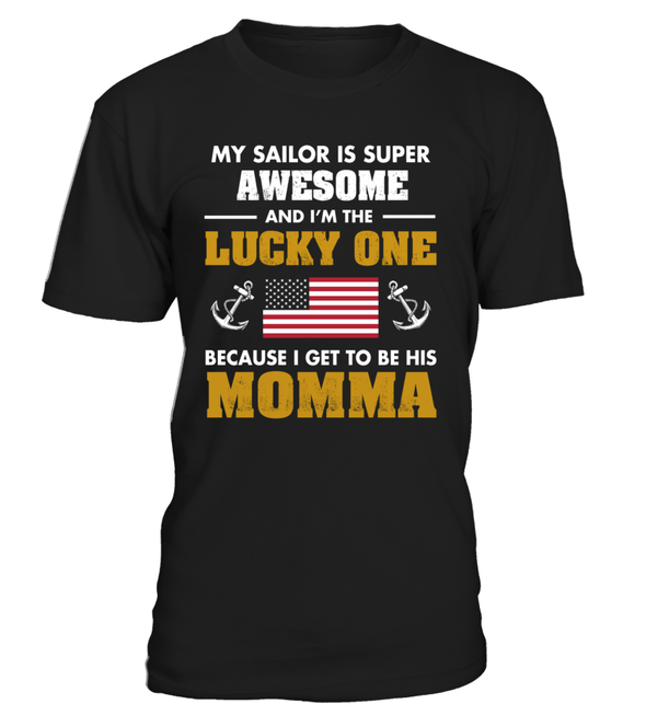 Navy Mom Lucky One T-shirts - MotherProud