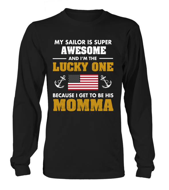 Navy Mom Lucky One T-shirts - MotherProud