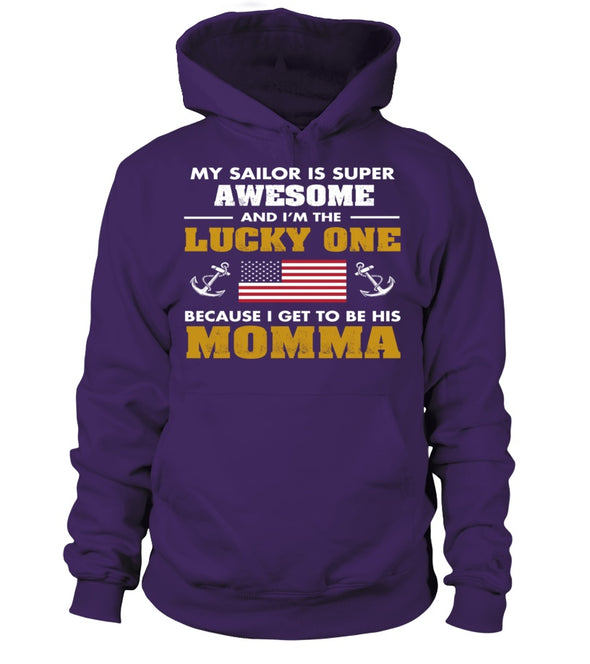 Navy Mom Lucky One T-shirts - MotherProud