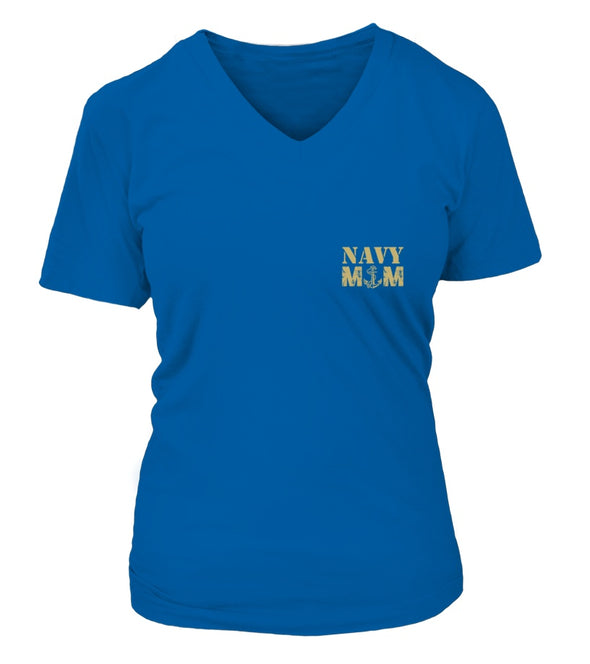 Navy Mom More Proud Plus T-shirts - MotherProud