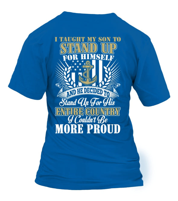 Navy Mom More Proud Plus T-shirts - MotherProud