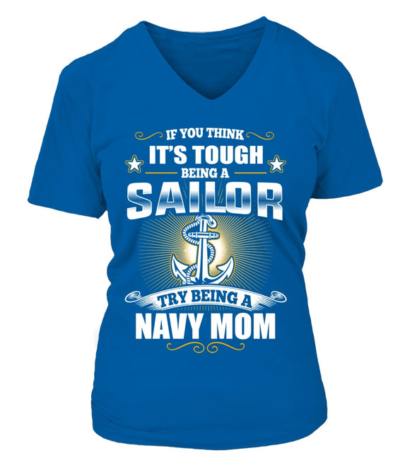 Try Being A Navy Mom T-shirts - MotherProud