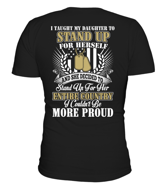 Veteran's Mom Daughter Couldn't Be More Proud T-shirts - MotherProud