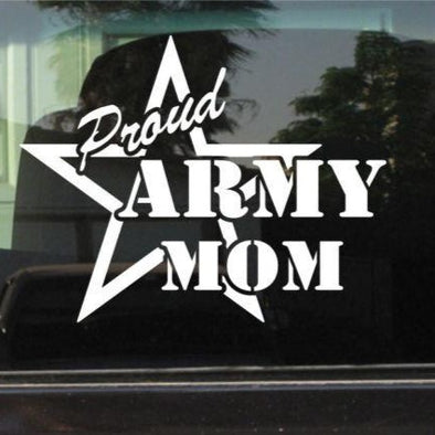 Proud Army Mom Vinyl Decal - MotherProud