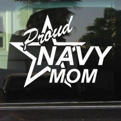 Proud Navy Mom Vinyl Decal/sticker - MotherProud