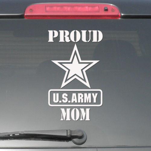 Proud Us Army Mom Decal - MotherProud