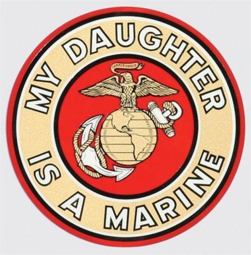 My Daughter is A Marine Vinyl Window Decal - MotherProud