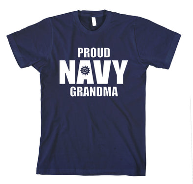 Proud Navy Grandma Wheel T-shirts - MotherProud