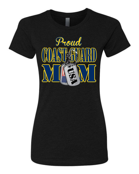 Proud Coast Guard Mom USA T-shirts - MotherProud